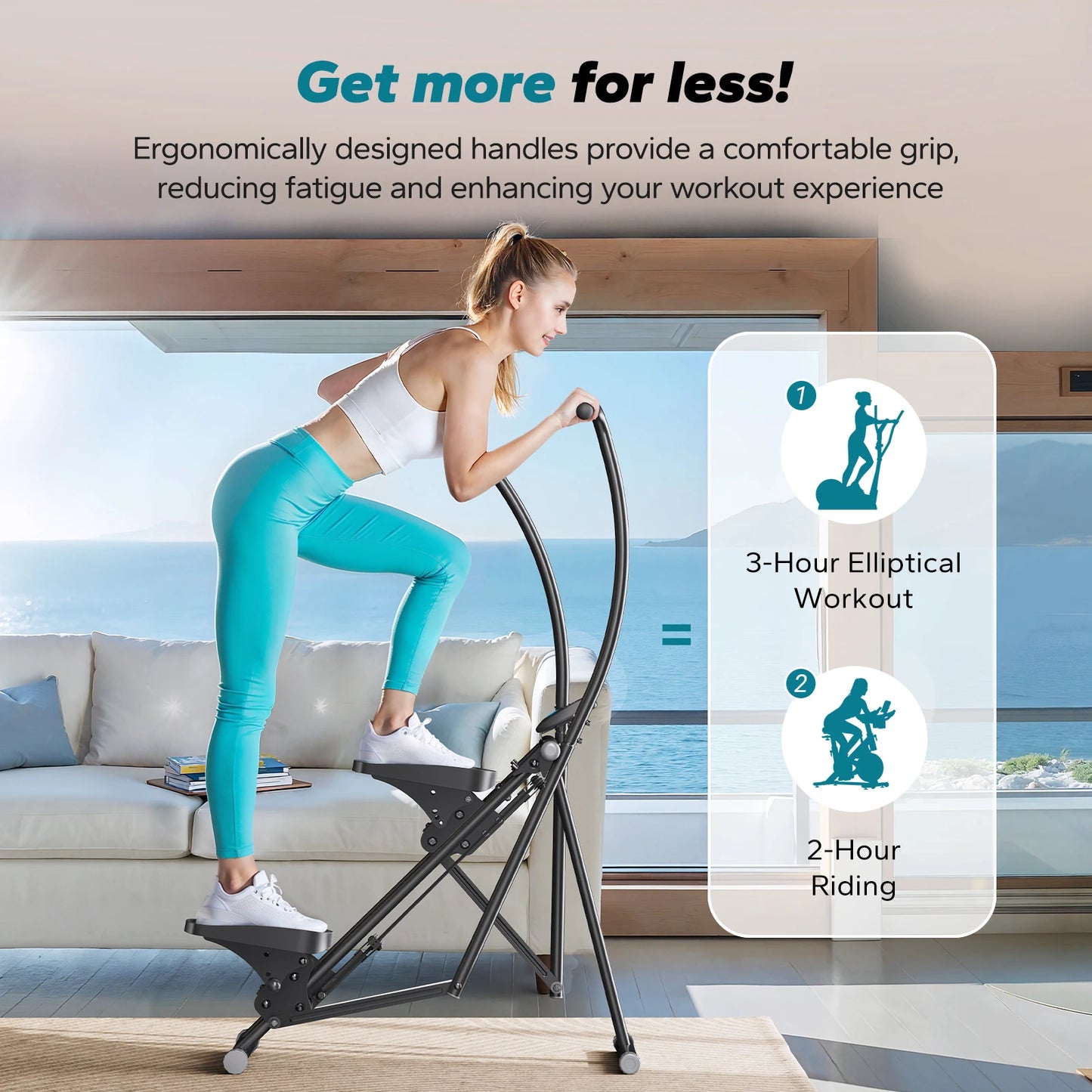 Merach Stair Stepper Home Gym Full Body Workout Compact Folding