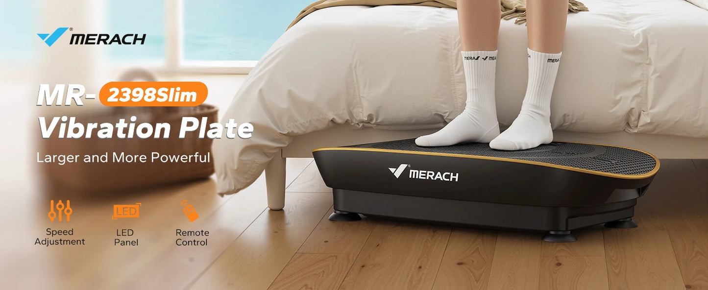 MERACH Vibration Plate Exercise Machine Whole Body Workout Platform