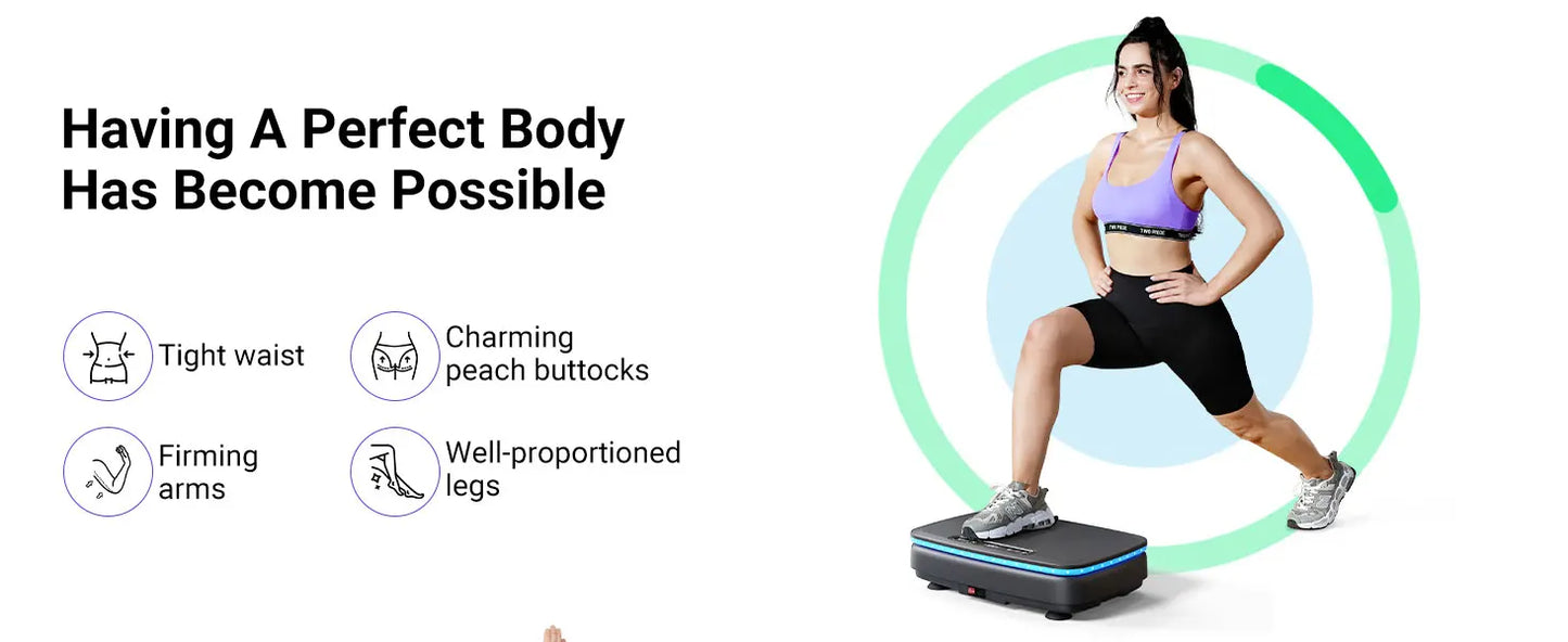 MERACH Vibration Plate Exercise Machine For Full Body Workout