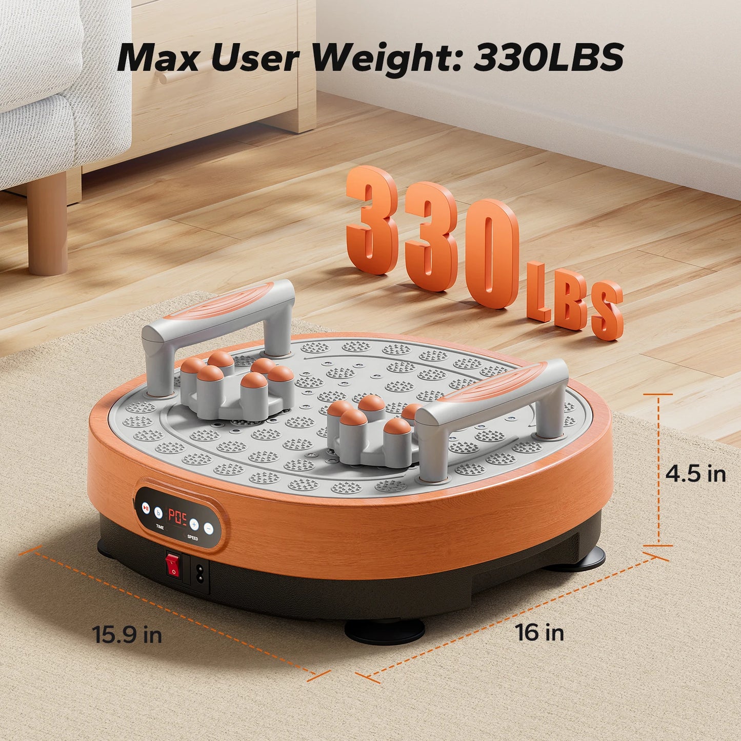 MERACH Vibration Plate Exercise Machine Lymphatic Drainage for Weight Loss