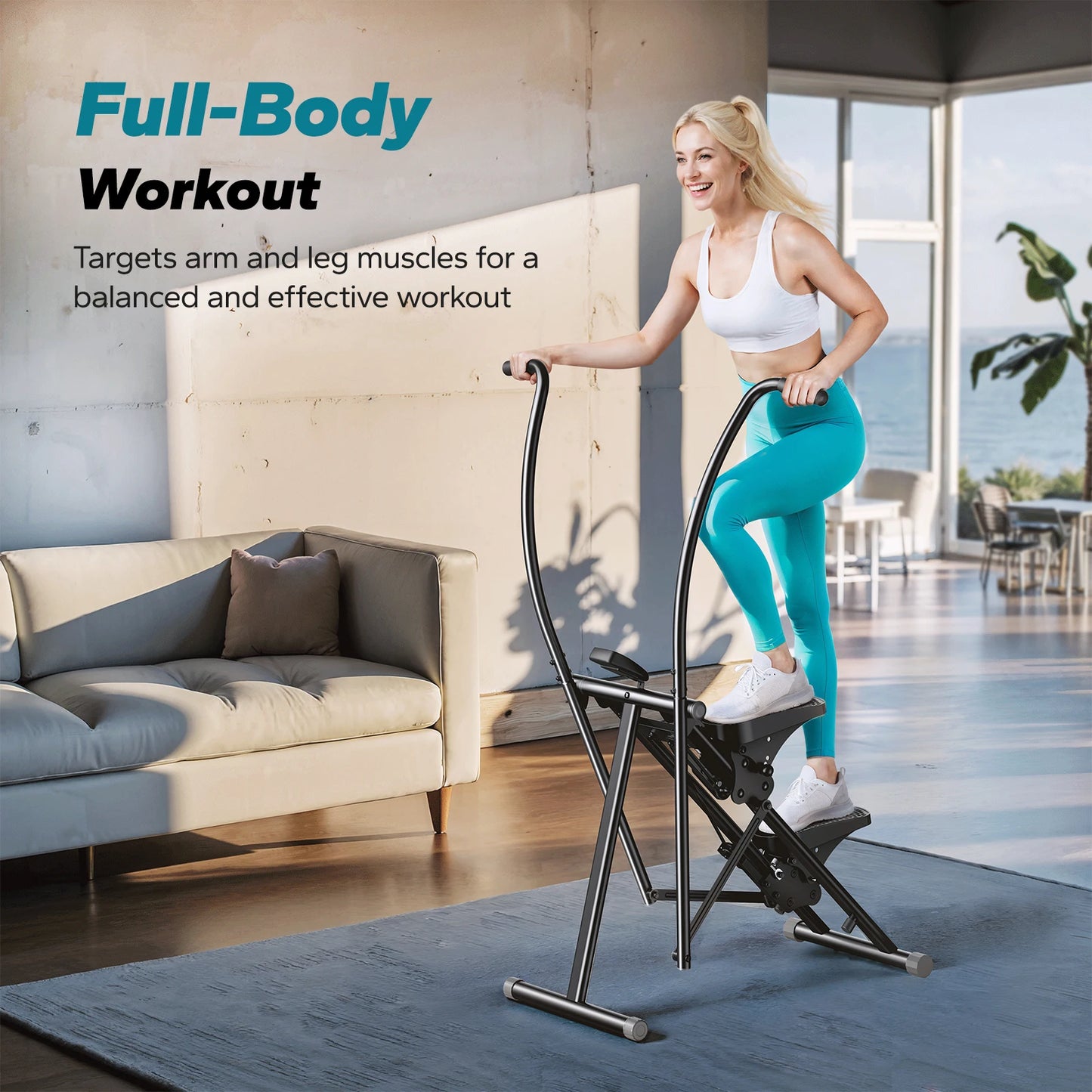 Merach Stair Stepper Home Gym Full Body Workout Compact Folding