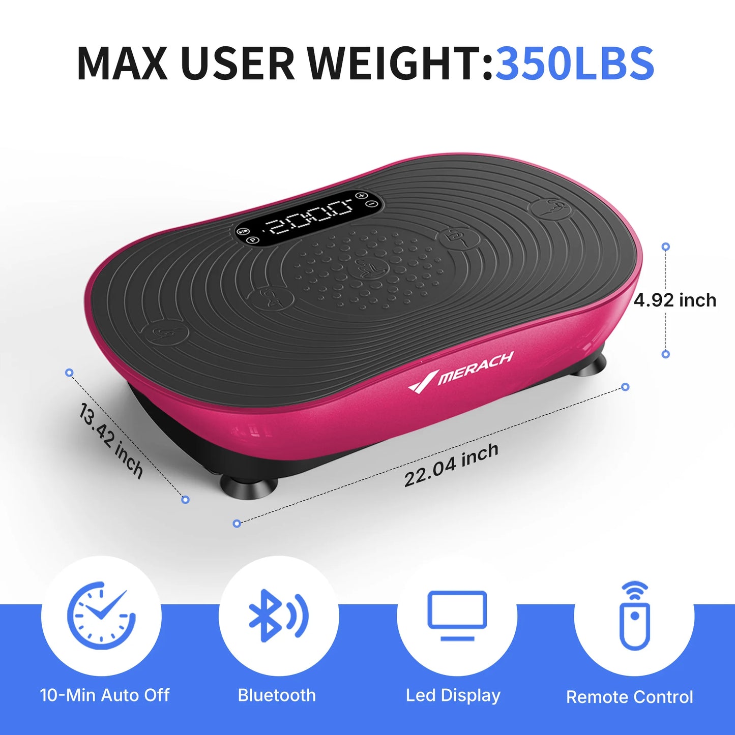 MERACH Vibration Plate V33 for Weight Loss and Shaping