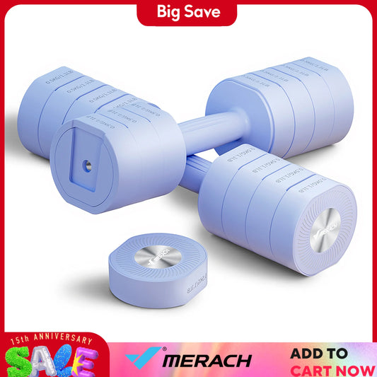 Merach Adjustable Dumbbell Set of 2 4 in 1 Hand Weights for Women