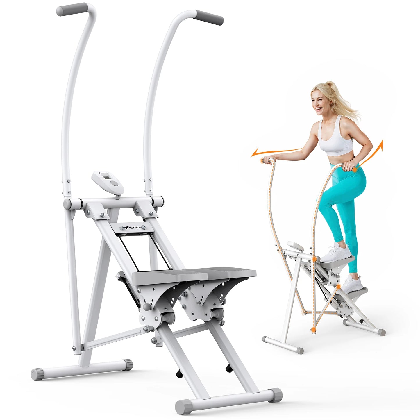 Merach Stair Stepper Home Gym Full Body Workout Compact Folding