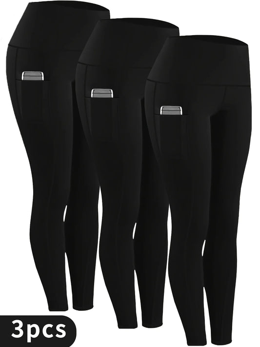 Pocket Yoga Pants For Women High Elasticity With Welt Pockets
