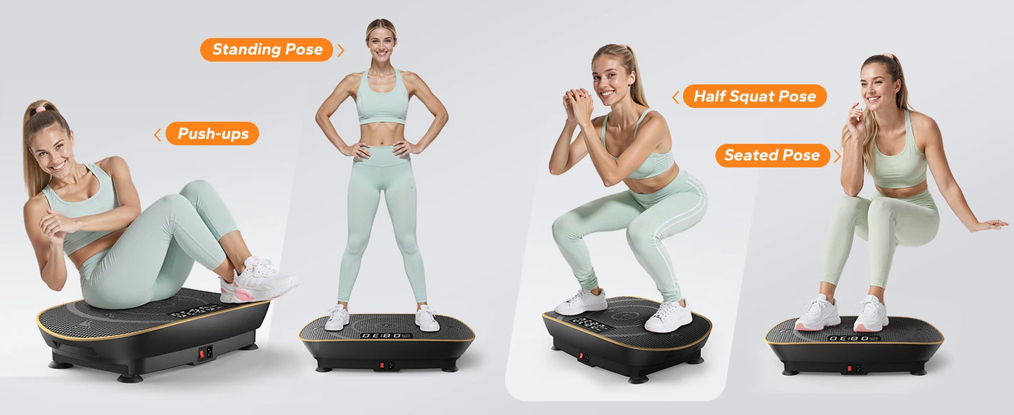 MERACH Vibration Plate Exercise Machine Whole Body Workout Platform