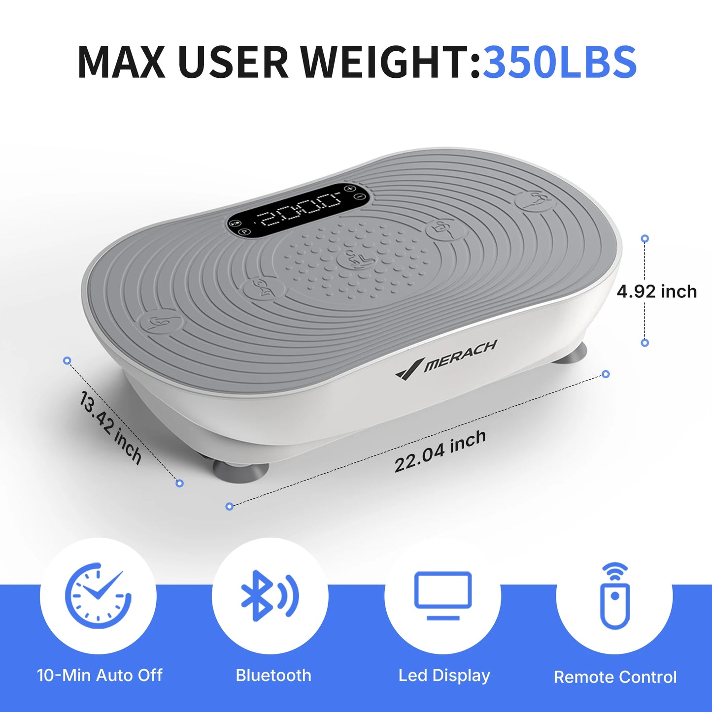 MERACH Vibration Plate V33 for Weight Loss and Shaping