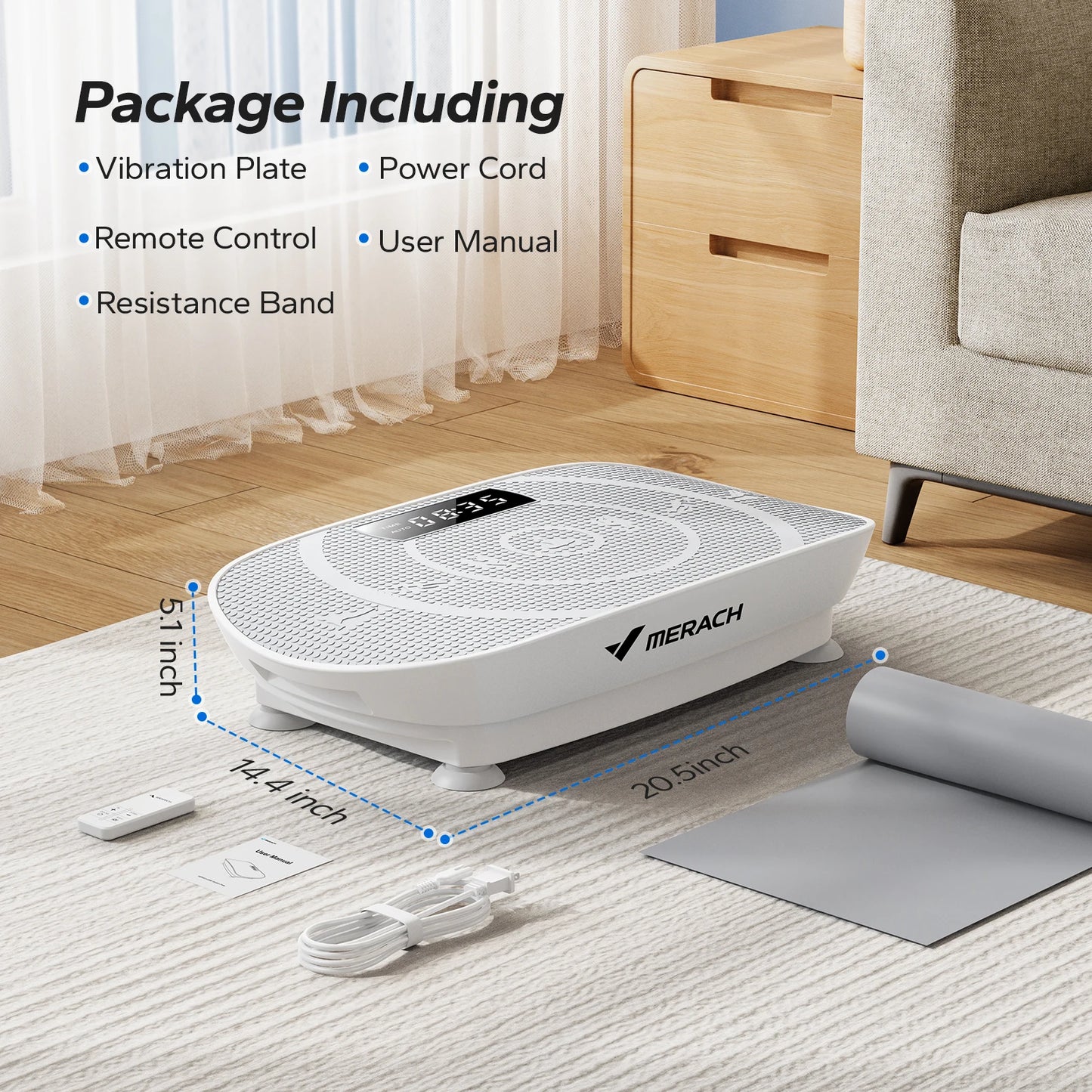 MERACH CV30 Vibration Plate Whole Body Workout Platform