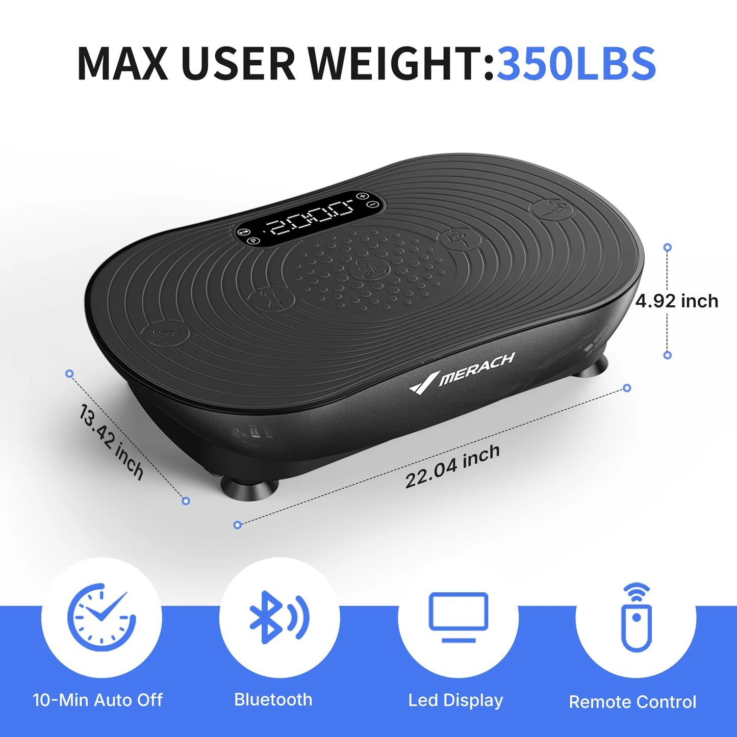MERACH Vibration Plate V33 for Weight Loss and Shaping