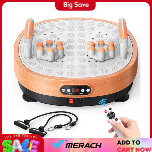 MERACH Vibration Plate Exercise Machine Lymphatic Drainage for Weight Loss