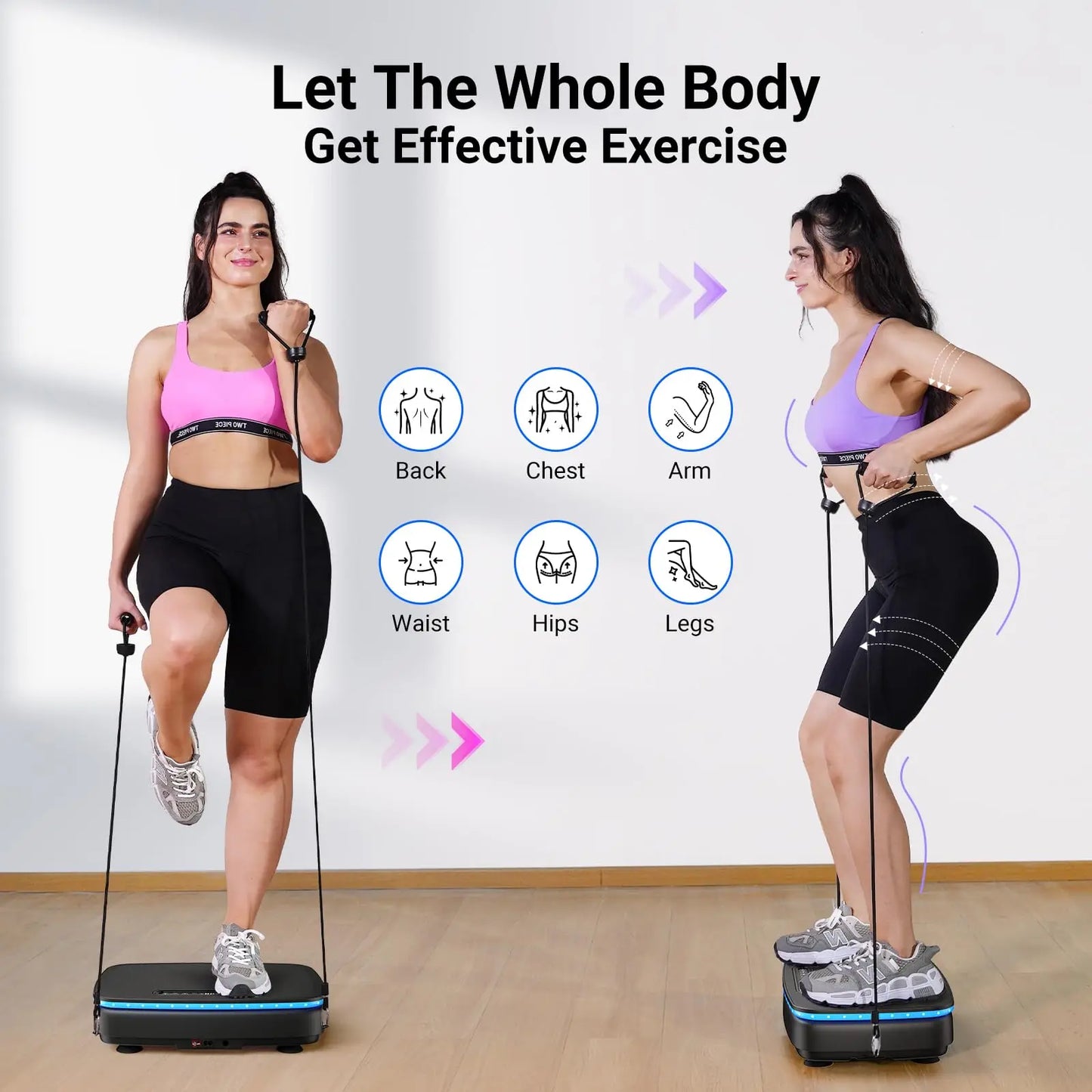 MERACH Vibration Plate Exercise Machine For Full Body Workout