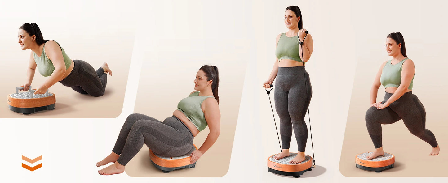 MERACH Vibration Plate Exercise Machine Lymphatic Drainage for Weight Loss