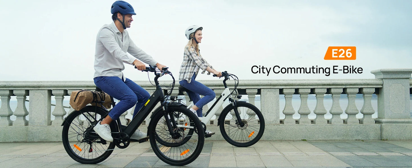 URLIFE 750W E-Bike Commuter 48V 10.4Ah Battery LCD Display