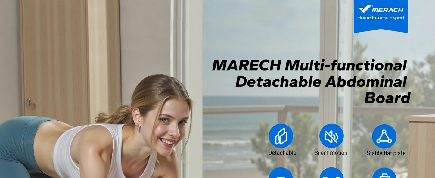 MERACH Pilates Board Multifunctional Ab Trainer With Detachable Ab Plate