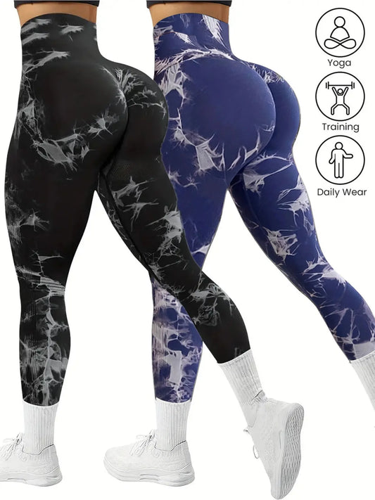 Guangdong Seamless High Stretch Yoga Leggings Set Women