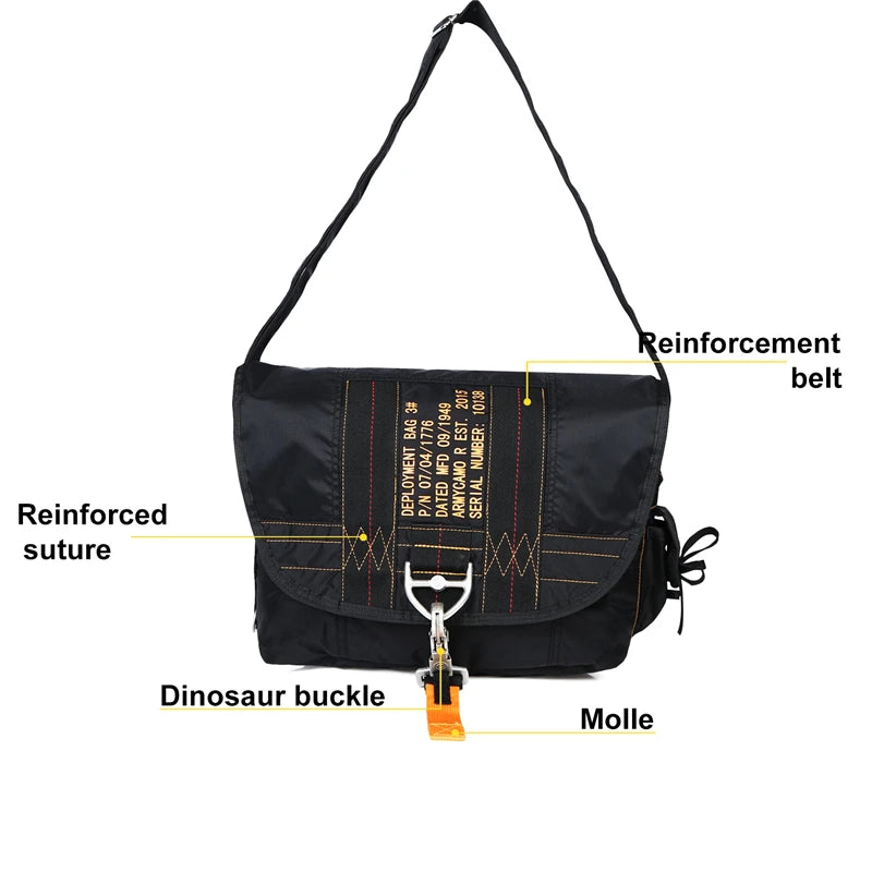LQARMY Tactical Shoulder Sling Bag Nylon Waterproof Outdoor Chest Pack