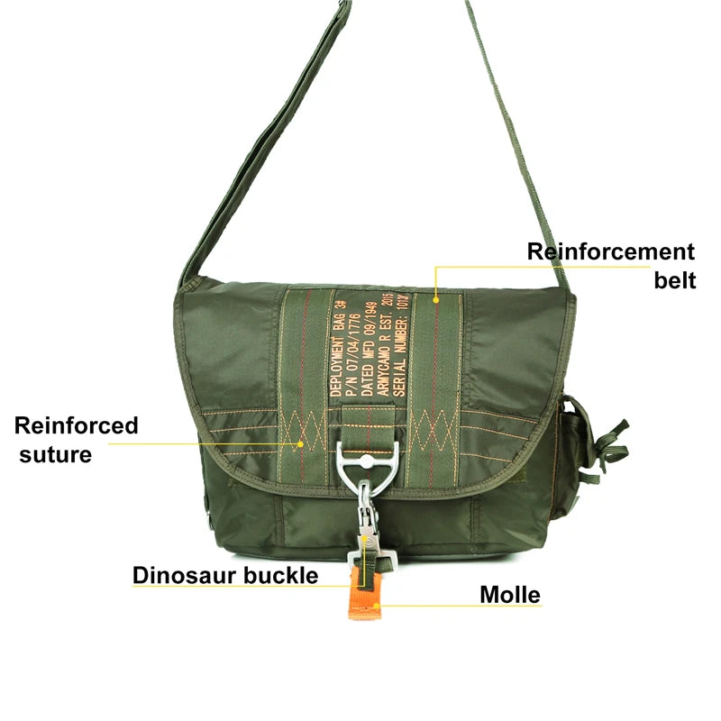 LQARMY Tactical Shoulder Sling Bag Nylon Waterproof Outdoor Chest Pack