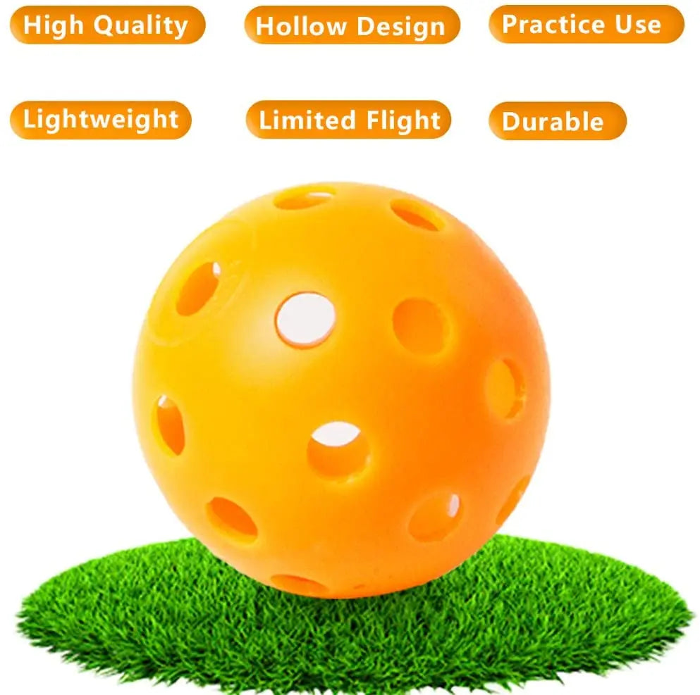 12 Pcs Colored Airflow Golf Balls for Swing Practice and Training