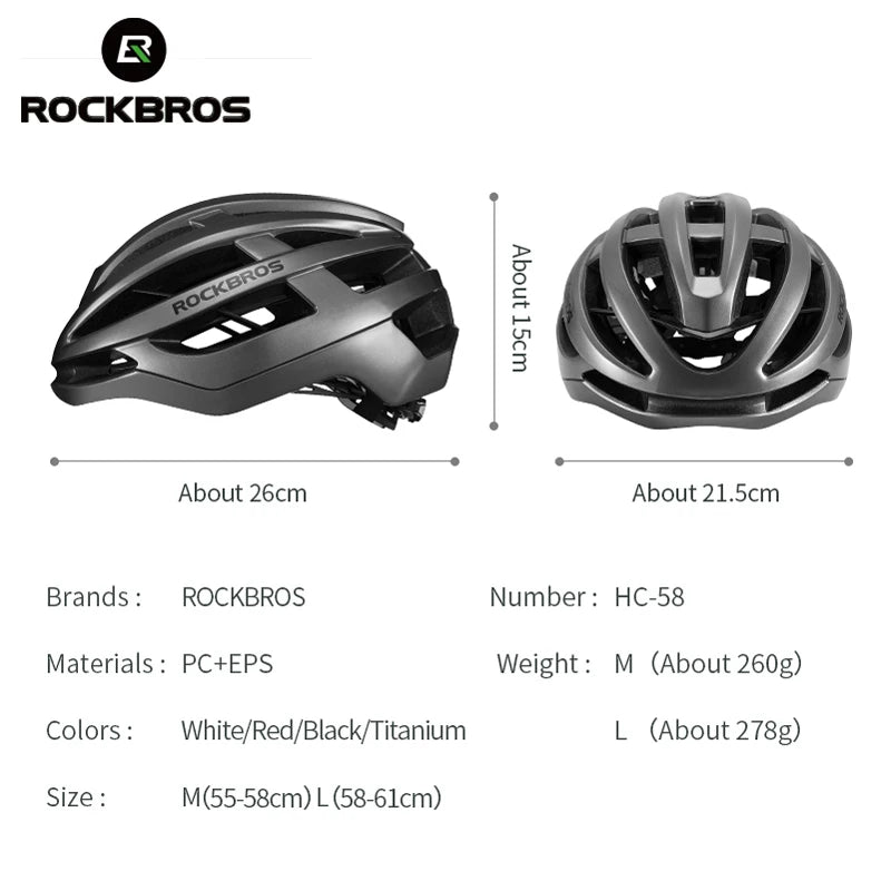 ROCKBROS Bike Helmet MTB Road Cycling Ultralight With Ventilation