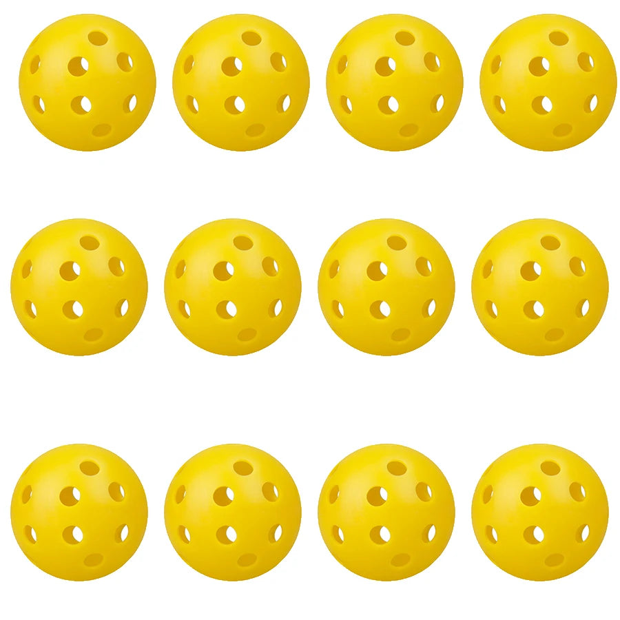 12 Pcs Colored Airflow Golf Balls for Swing Practice and Training