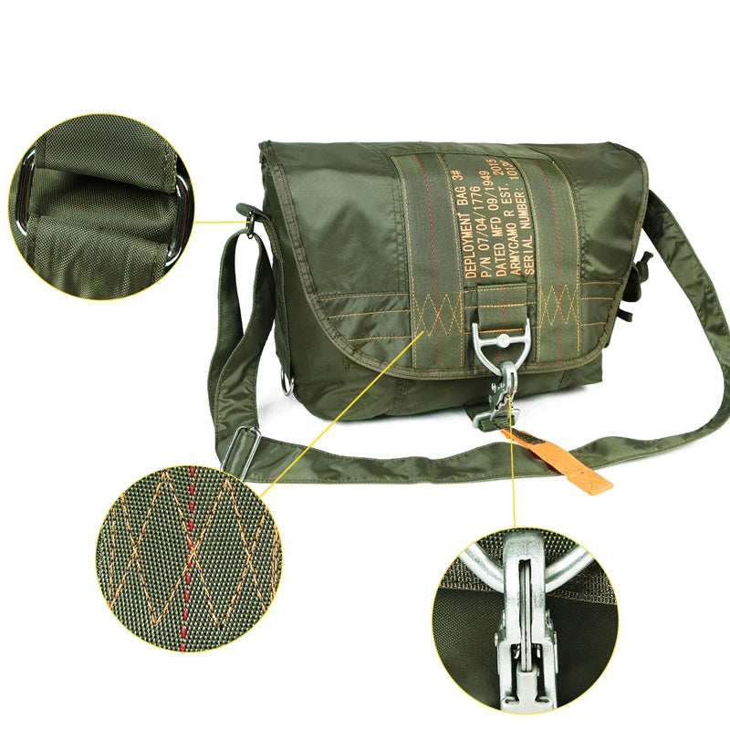 LQARMY Tactical Shoulder Sling Bag Nylon Waterproof Outdoor Chest Pack