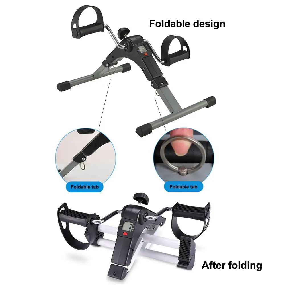 Adjustable Resistance Exercise Bike With LCD For Home Rehab Hand And Leg Trainer