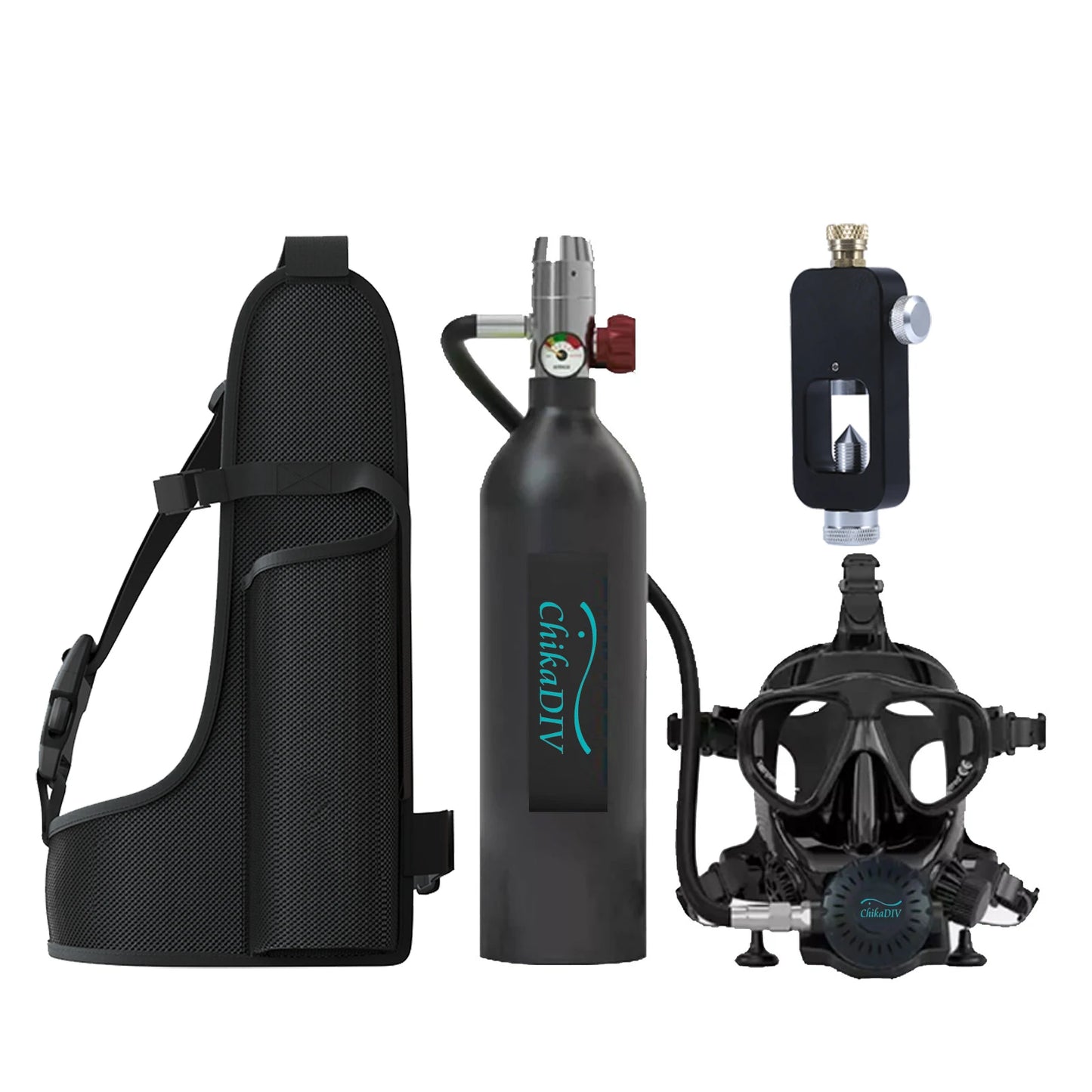 ChikaDIV Diving Tank 20 Minute Dive Time Portable Breathing