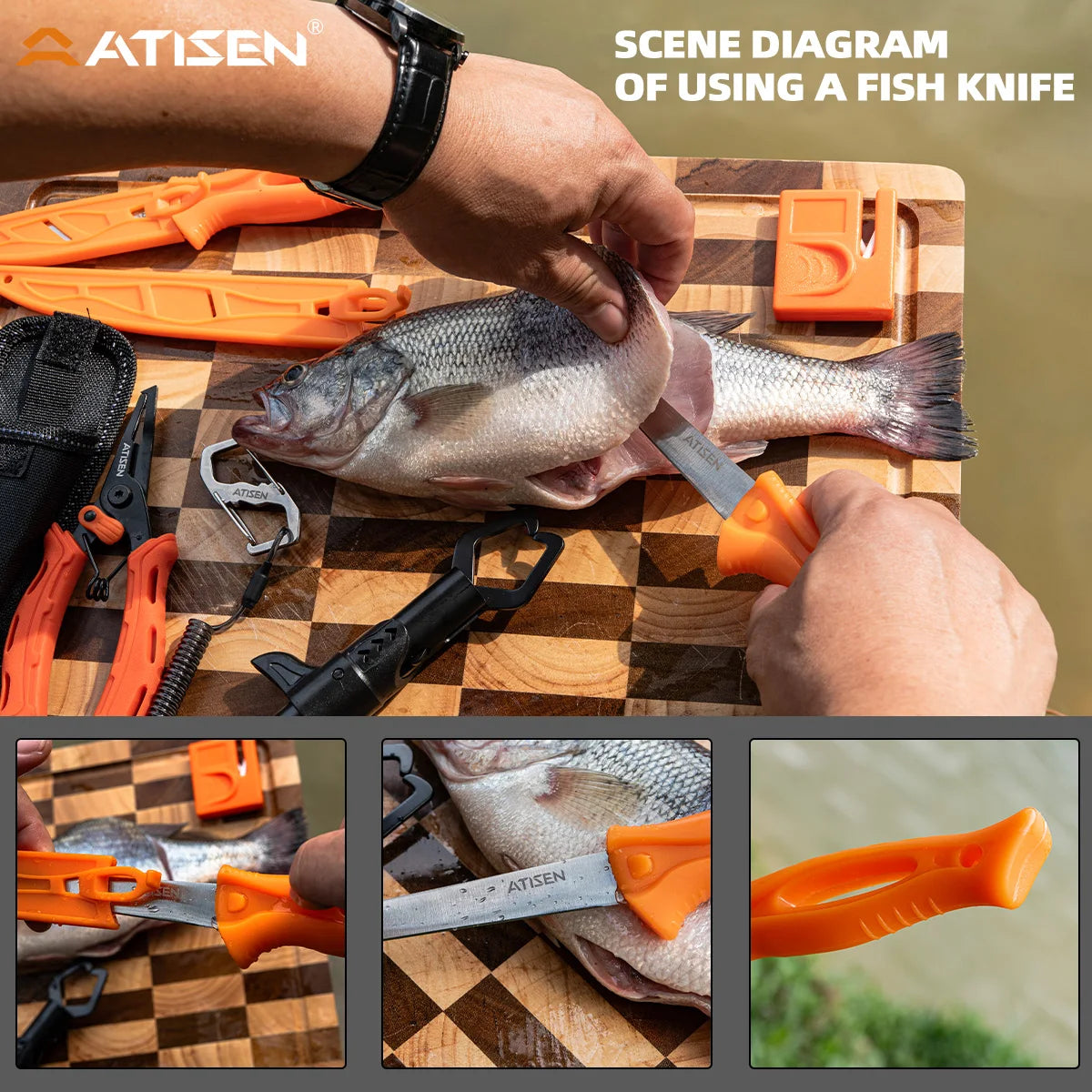 Hign-concerned Fishing Kit Fillet Knives Pliers Holder