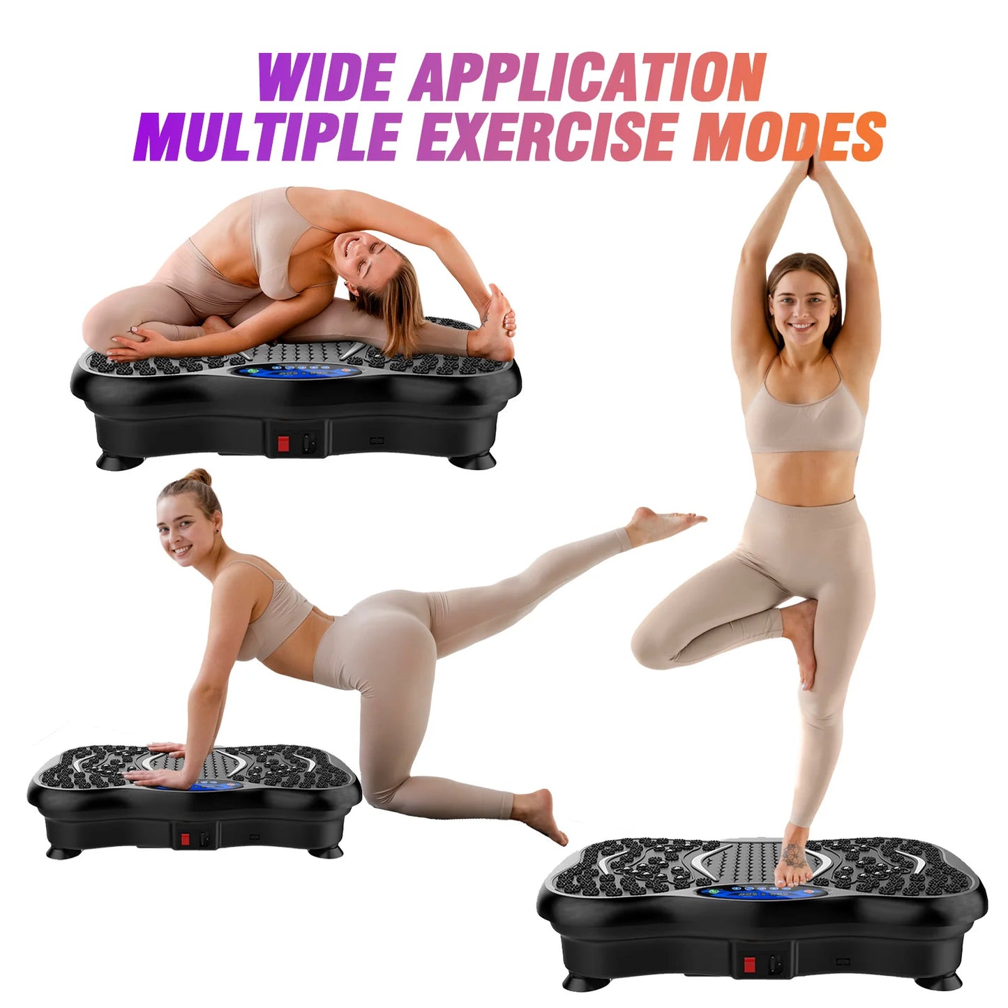 Vibration Plate Exercise Machine Full Body Workout Bands