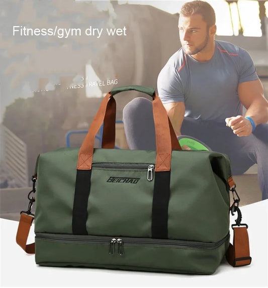 HDIRXGC Travel Gym Bag Portable Fitness Shoulder Crossbody Bag