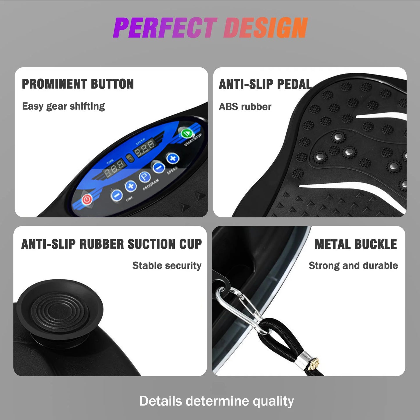 Vibration Plate Exercise Machine Full Body Workout Bands