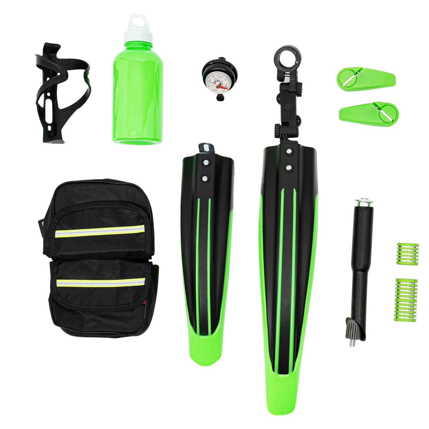Kids Mountain Bike Adjustable With Storage Bag And Bell