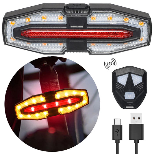 Alloet Rechargeable Bike Tail Light with Turn Signals