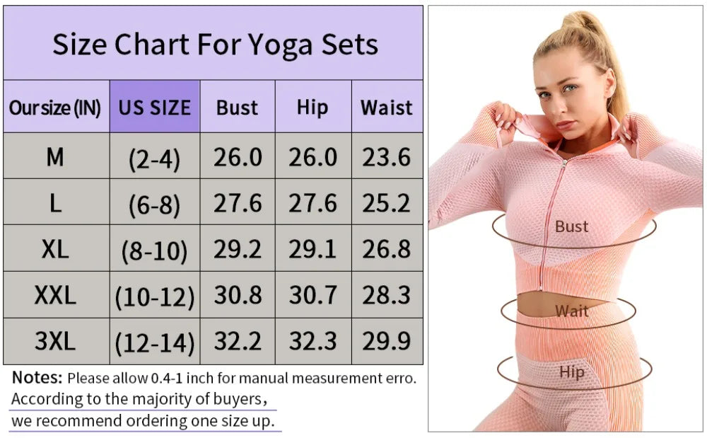 Amego Choice Women's 3-Piece Seamless Gym Outfit Set