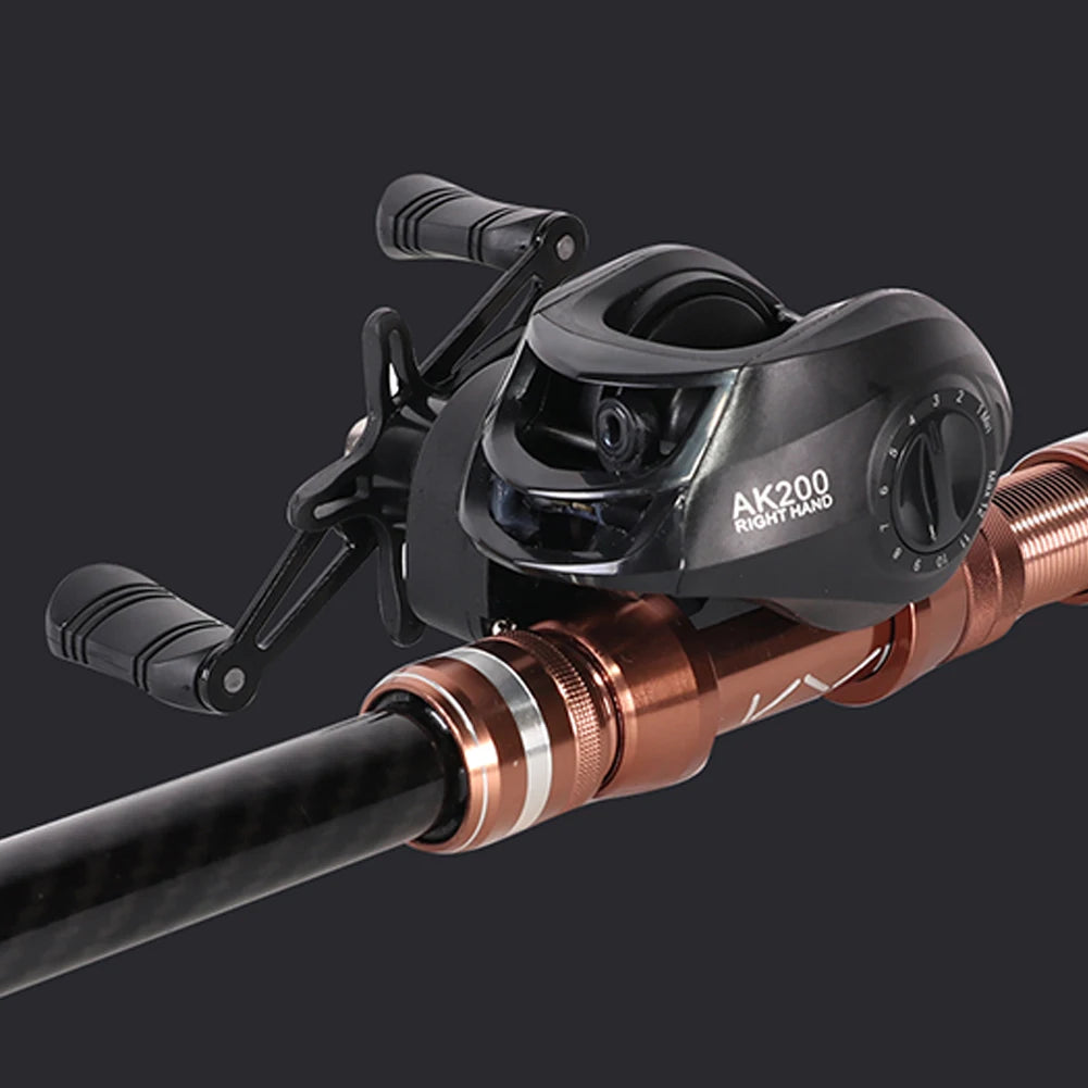 High Performance Baitcasting Reel 72 to 1 Gear Ratio 10kg Drag for Beginners