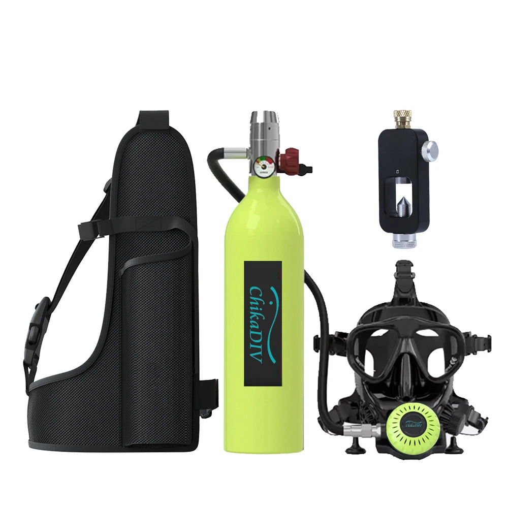 ChikaDIV Diving Tank 20 Minute Dive Time Portable Breathing