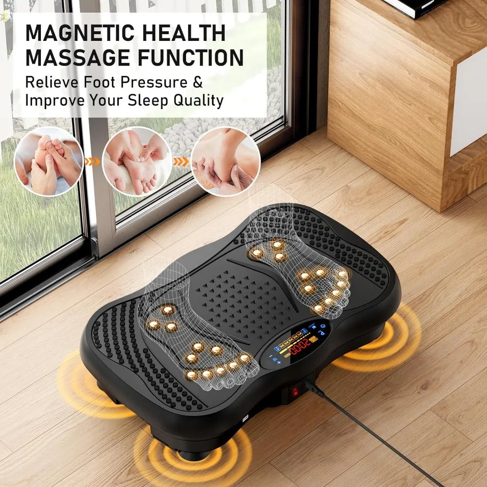 Vibration Plate Exercise Machine 130 Levels Full Body Bluetooth