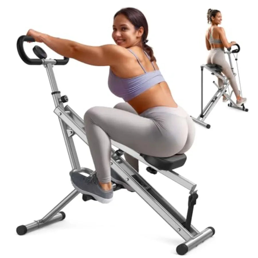 Squat Machine For Home Use Steel Frame Foldable Resistance Levels