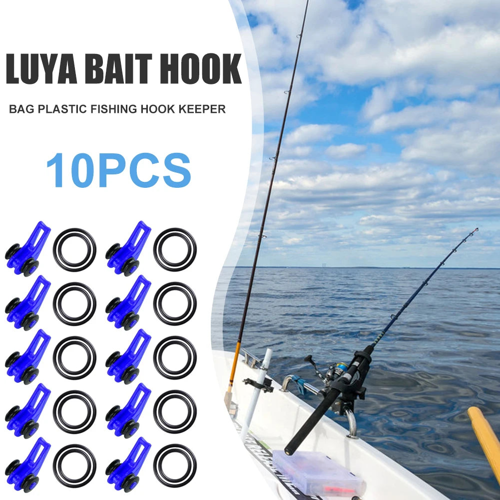 Shunmaii Plastic Fishing Hook Keeper Holder 10 Pieces