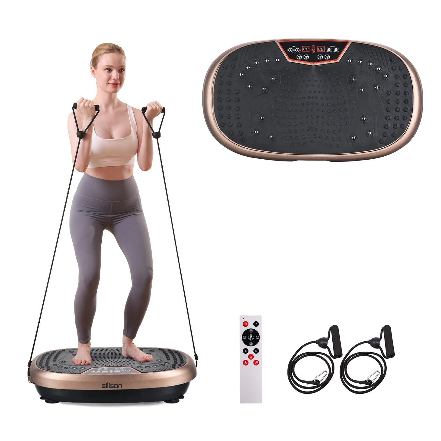 Crazy Fit Massage Vibration Plate for Whole Body Workout Platform