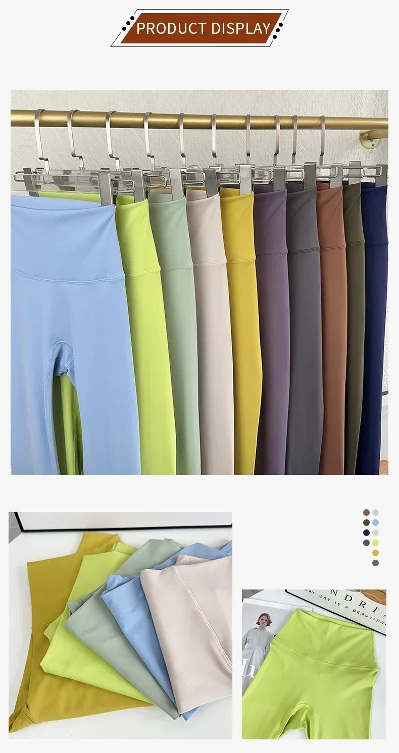 Nylon Elastane High Waist Push Up Leggings Women Fitness Yoga