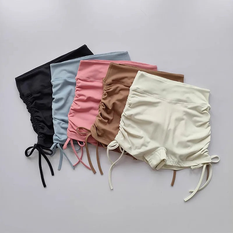 Summer Yoga Shorts Women Breathable High Waist Running Gym