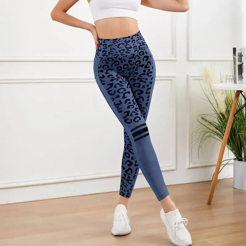 Yoga 9 Minute High Waist Seamless Nylon Fitness Pants