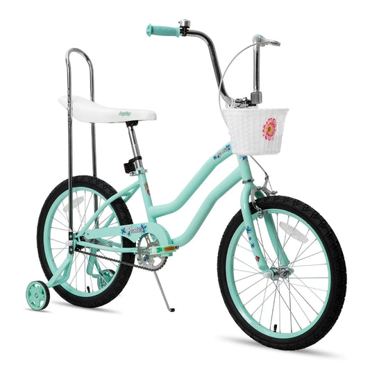 Joystar Girls Bike With Training Wheels Brakes Coaster Brake