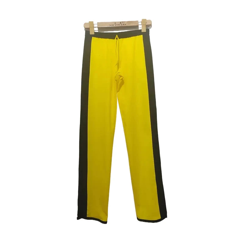 Boythorcn Mens Cotton Elastane Yoga Pants Elastic Waist Full Length