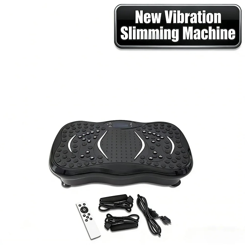 Full Body Vibration Plate Machine With Remote And Resistance Bands For Home