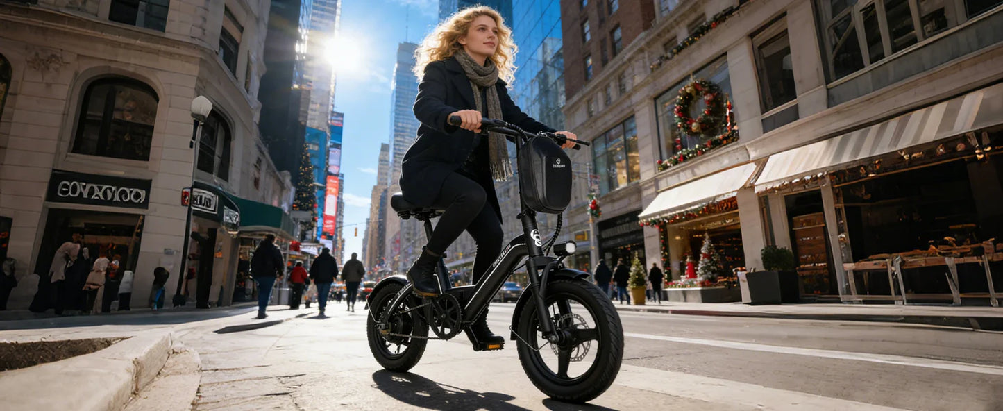 Bodywel T16Pro Folding Electric Bike 750W With Dual Disc Brakes