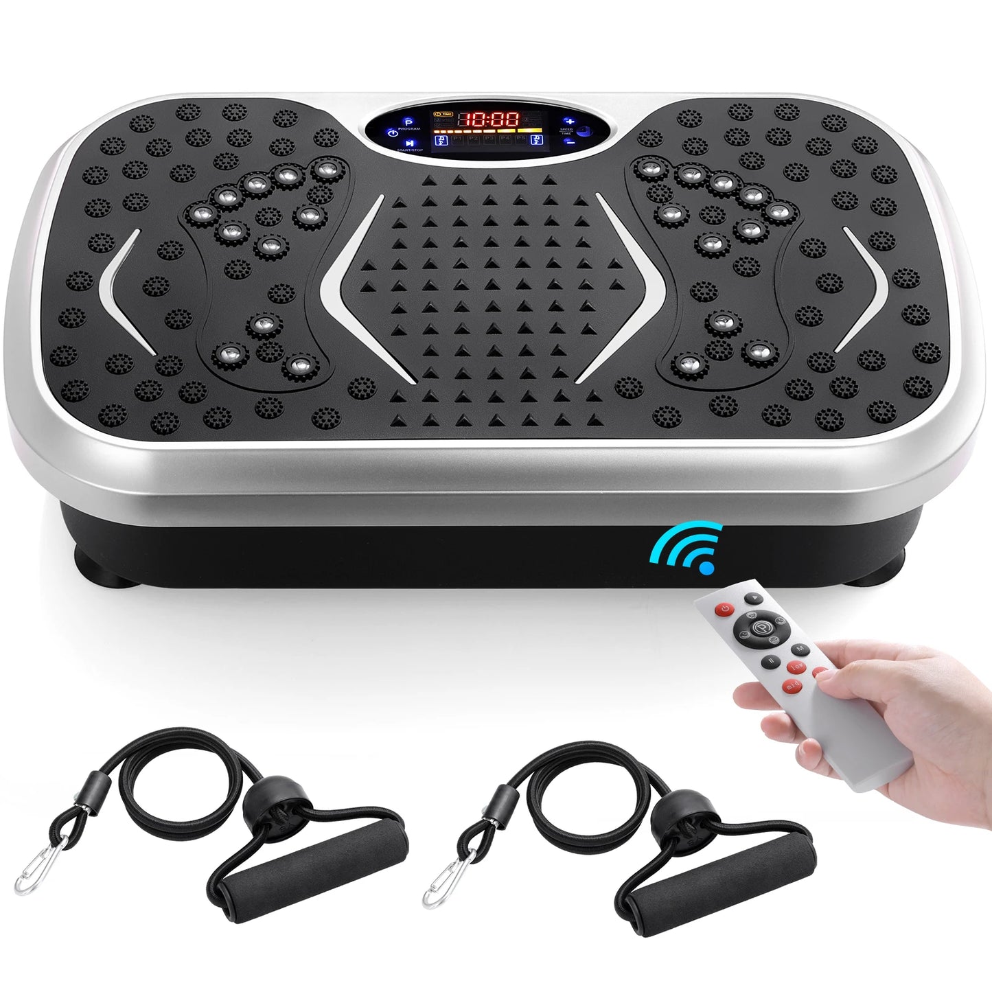 Homfa Vibration Plate Exercise Machine With Loop Bands