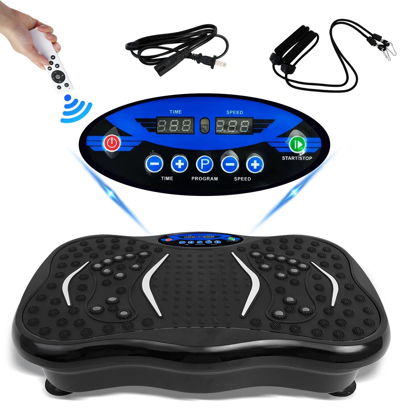 Vibration Plate Exercise Machine Full Body Workout Bands