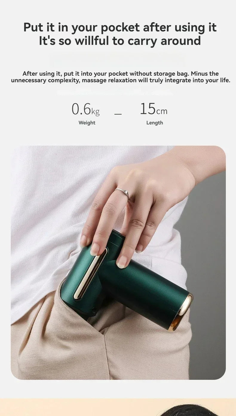DIAMRI Mini USB Massage Gun Portable Fascia Relaxer For Shoulders